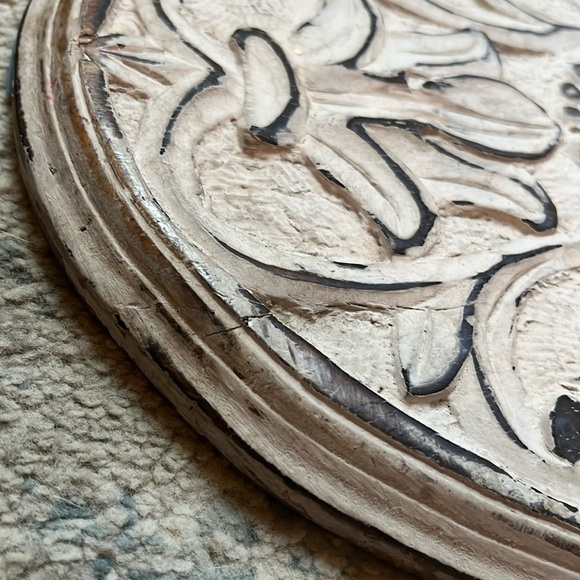 Mandala Carved Wood Accent Wall Art Decor - Picture 7 of 9